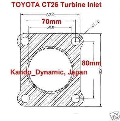 Epman EPZDP14A 10pcs Turbo Water Cooling Gasket for Toyota CT26 Turbo Land Cruiser Supra 